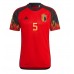 Belgien Jan Vertonghen #5 Replika Hjemmebanetrøje VM 2022 Kortærmet
